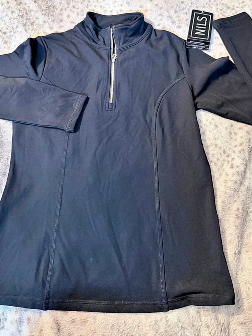 NILS Robin Women's Black Quarter-Zip Jacket Size Medium NWT
